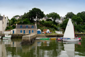 Harbour of Le Bono, Departement Morbihan, Brittany, France Harbour of Le Bono, Departement Morbihan, Brittany, France